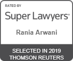 Super Lawyers Rania Arwani Selected In 2019 Thomson Reuters